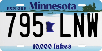 MN license plate 795LNW