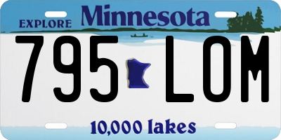 MN license plate 795LOM