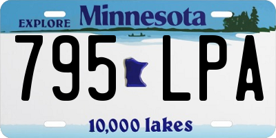 MN license plate 795LPA