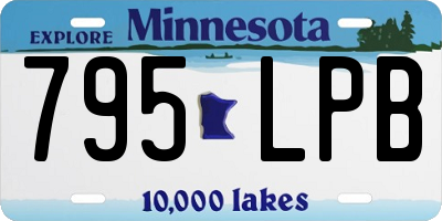 MN license plate 795LPB
