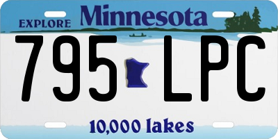 MN license plate 795LPC