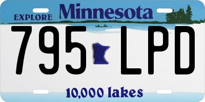 MN license plate 795LPD