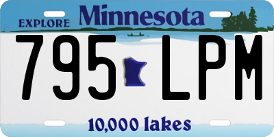 MN license plate 795LPM