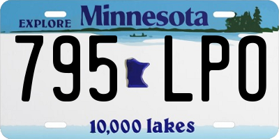 MN license plate 795LPO
