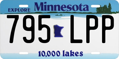 MN license plate 795LPP