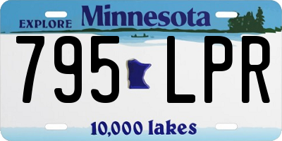 MN license plate 795LPR