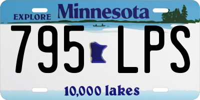 MN license plate 795LPS
