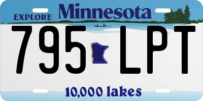MN license plate 795LPT