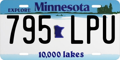 MN license plate 795LPU