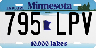 MN license plate 795LPV
