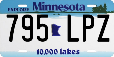 MN license plate 795LPZ