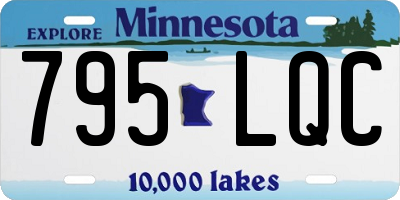 MN license plate 795LQC