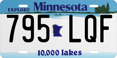 MN license plate 795LQF