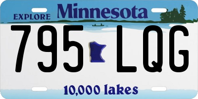 MN license plate 795LQG
