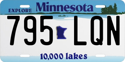 MN license plate 795LQN