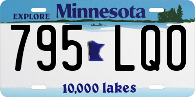 MN license plate 795LQO