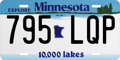 MN license plate 795LQP