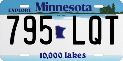 MN license plate 795LQT