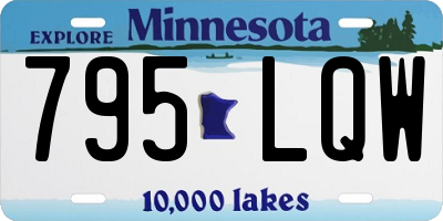 MN license plate 795LQW