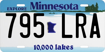 MN license plate 795LRA
