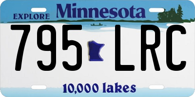 MN license plate 795LRC