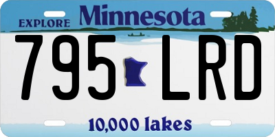 MN license plate 795LRD