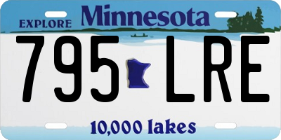 MN license plate 795LRE