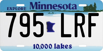MN license plate 795LRF