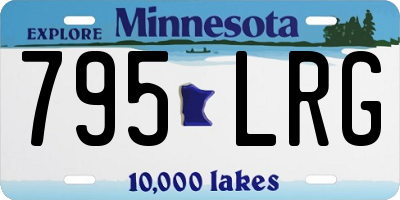 MN license plate 795LRG