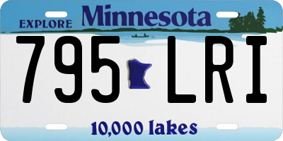 MN license plate 795LRI