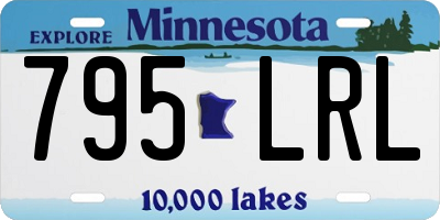 MN license plate 795LRL