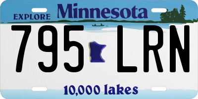 MN license plate 795LRN