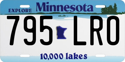 MN license plate 795LRO