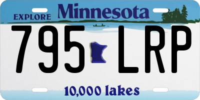 MN license plate 795LRP