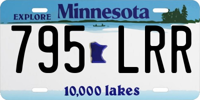 MN license plate 795LRR
