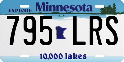 MN license plate 795LRS