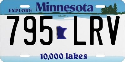 MN license plate 795LRV