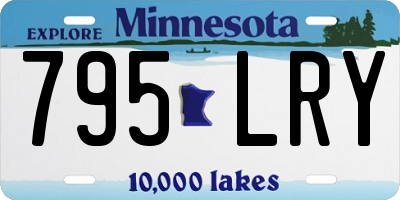 MN license plate 795LRY