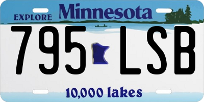 MN license plate 795LSB