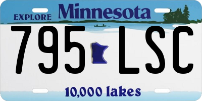 MN license plate 795LSC