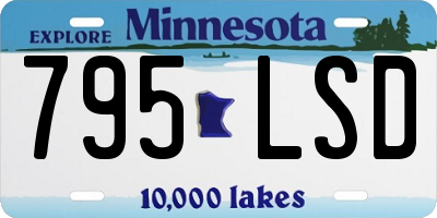 MN license plate 795LSD