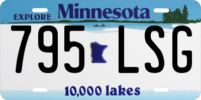 MN license plate 795LSG
