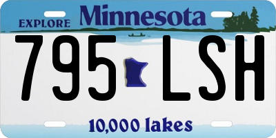 MN license plate 795LSH
