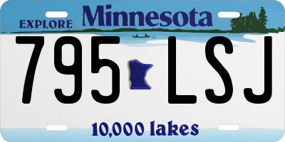 MN license plate 795LSJ