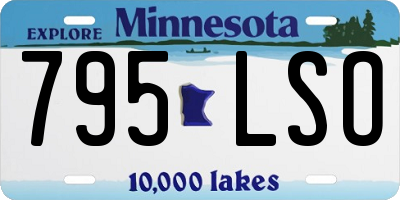 MN license plate 795LSO