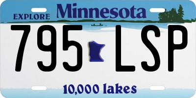 MN license plate 795LSP