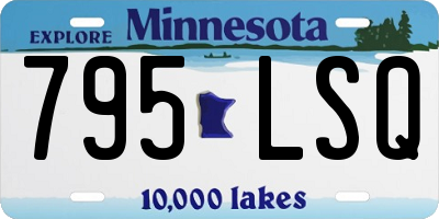MN license plate 795LSQ