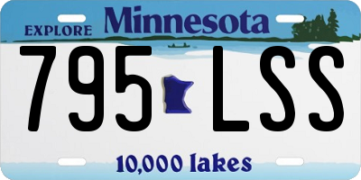 MN license plate 795LSS