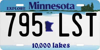 MN license plate 795LST