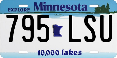MN license plate 795LSU